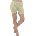 Gold Stars Pattern Lightweight Velour Yoga Shorts View1