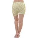 Gold Stars Pattern Lightweight Velour Yoga Shorts View4