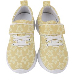 Gold Stars Pattern Kids  Velcro Strap Shoes by SpinnyChairDesigns