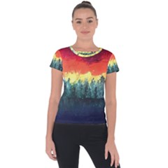 Rainbow Sig Short Sleeve Sports Top  by robinyukiko