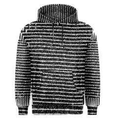 Black And White Abstract Grunge Stripes Men s Core Hoodie by SpinnyChairDesigns