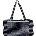 Black and White Abstract Grunge Stripes Multi Function Bag View2