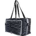 Black and White Abstract Grunge Stripes Multi Function Bag View3