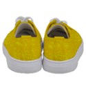 Bright Yellow Gold Paisley Pattern Kids  Low Top Canvas Sneakers View4