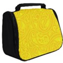 Bright Yellow Gold Paisley Pattern Full Print Travel Pouch (Big) View2