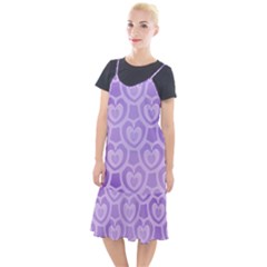 Purple Hearts Pattern Camis Fishtail Dress by SpinnyChairDesigns