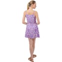 Purple Hearts Pattern Summer Time Chiffon Dress View2