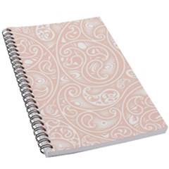 Barely There White Paisley Pattern 5 5  X 8 5  Notebook by SpinnyChairDesigns