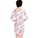 Colorful Rainbow Peace Symbols Long Sleeve Nightdress View2