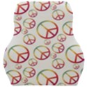 Colorful Rainbow Peace Symbols Car Seat Velour Cushion  View1