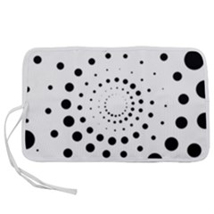 Abstract Black And White Polka Dots Pen Storage Case (s)