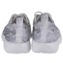 White Silver Swirls Pattern Kids  Lightweight Sports Shoes View4