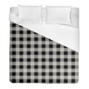 Black and White Buffalo Plaid Duvet Cover (Full/ Double Size) View1