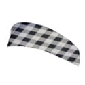 Black and White Buffalo Plaid Stretchable Headband View1