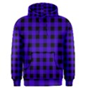 Dark Blue Black Buffalo Plaid Men s Core Hoodie View1