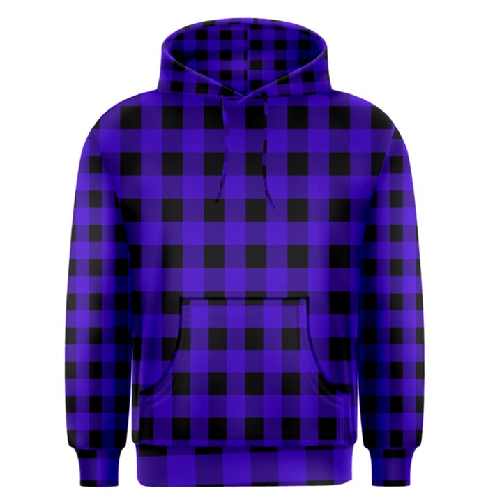 Dark Blue Black Buffalo Plaid Men s Core Hoodie