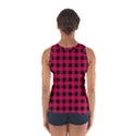 Dark Pink Black Buffalo Plaid Sport Tank Top  View2