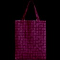 Plum Abstract Checks Pattern Zipper Classic Tote Bag View2