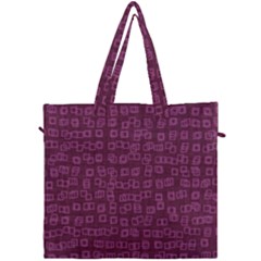 Plum Abstract Checks Pattern Canvas Travel Bag by SpinnyChairDesigns