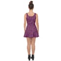 Plum Abstract Checks Pattern Inside Out Casual Dress View4