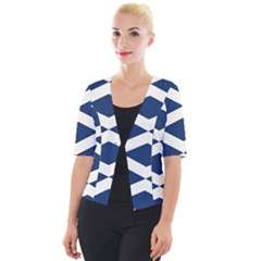 Diamonds Blue Cropped Button Cardigan by MooMoosMumma