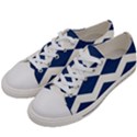 Diamonds Blue Women s Low Top Canvas Sneakers View2