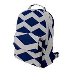 Diamonds Blue Flap Pocket Backpack (large) by MooMoosMumma