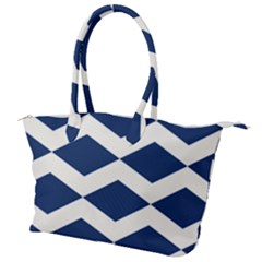 Diamonds Blue Canvas Shoulder Bag by MooMoosMumma