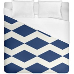 Diamonds Blue Duvet Cover (king Size) by MooMoosMumma