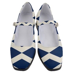 Diamonds Blue Women s Mary Jane Shoes