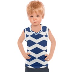 Diamonds Blue Kids  Sport Tank Top