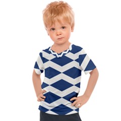 Diamonds Blue Kids  Sports Tee