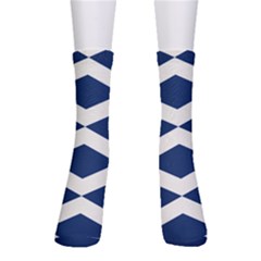 Diamonds Blue Men s Crew Socks