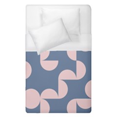 Pink And Blue Shapes Duvet Cover (single Size) by MooMoosMumma