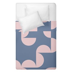 Pink And Blue Shapes Duvet Cover Double Side (single Size) by MooMoosMumma