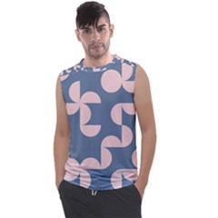 Pink And Blue Shapes Men s Regular Tank Top