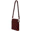 Red and Black Checkered Grunge  Multi Function Travel Bag View1