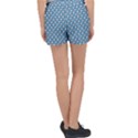 Country Blue Checks Pattern Velour Lounge Shorts View2