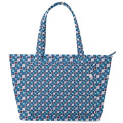 Country Blue Checks Pattern Back Pocket Shoulder Bag 