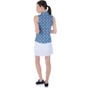 Country Blue Checks Pattern Women s Sleeveless Polo Tee View2