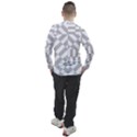 Truchet Tiles Grey White Pattern Men s Pique Long Sleeve Tee View2