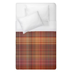 Madras Plaid Fall Colors Duvet Cover (single Size) by SpinnyChairDesigns