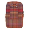 Madras Plaid Fall Colors Belt Pouch Bag (Small) View2