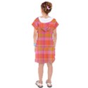 Pink Orange Madras Plaid Kids  Drop Waist Dress View2