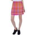 Pink Orange Madras Plaid Tennis Skirt View1