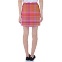 Pink Orange Madras Plaid Tennis Skirt View2