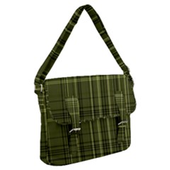 Green Madras Plaid Buckle Messenger Bag by SpinnyChairDesigns