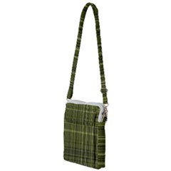 Green Madras Plaid Multi Function Travel Bag by SpinnyChairDesigns