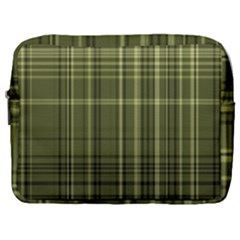 Green Madras Plaid Make Up Pouch (large) by SpinnyChairDesigns