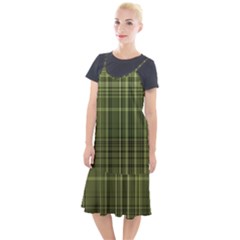 Green Madras Plaid Camis Fishtail Dress